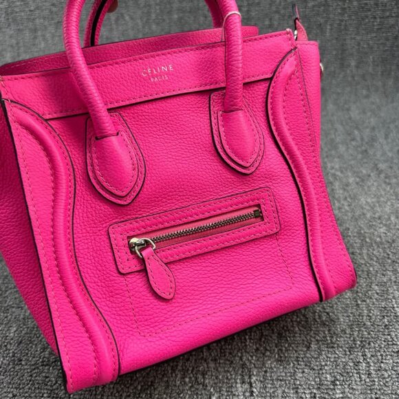 CELINE Luggage Leather Handbag 815-041025 - Picture 3 of 15